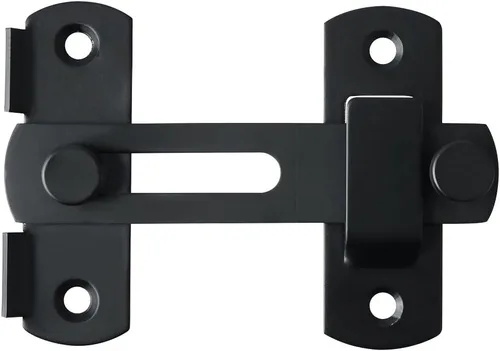 Miniatura 13 de Alise Cerradura de pestillo abatible de 4 pulgadas, Cerradura de seguridad para puerta para cerca de granja de madera, puertas francesas correderas