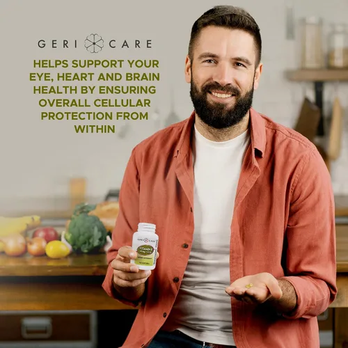 Miniatura 6 de GeriCare Cápsulas de vitamina E de alta potencia – 100 UI para la piel y el apoyo inmunológico, 45 mg 100 unidades Vitamina E orgánica