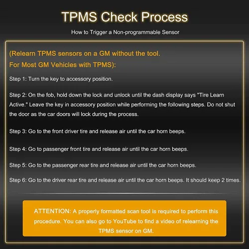 Miniatura 5 de 13586335 GM Sensor de presión de neumáticos 315MHZ Sensor TPMS programado con EL-50448 TPMS herramienta de reaprendizaje para Buick Cadillac