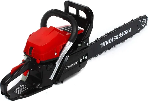 Miniatura 3 de Motosierra de 2 tiempos y 20 pulgadas de 62 cc, motosierras portátiles a gas, sierra para cortar madera de gasolina a mano, sierra de cadena