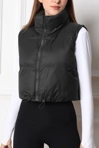 Miniatura 5 de AUTOMET Chaleco acolchado para mujer, sin mangas, cálido, ligero, para invierno, otoño, abrigos, ropa de moda 2023