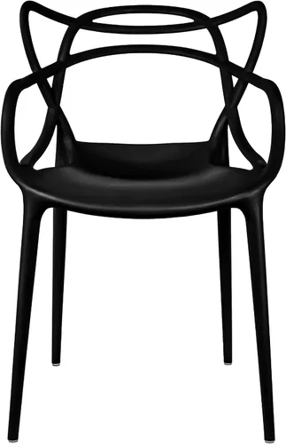 2xhome Silla de comedor moderna | Silla auxiliar apilable para interiores o exteriores | Plástico resistente a la intemperie para cocina, patio,