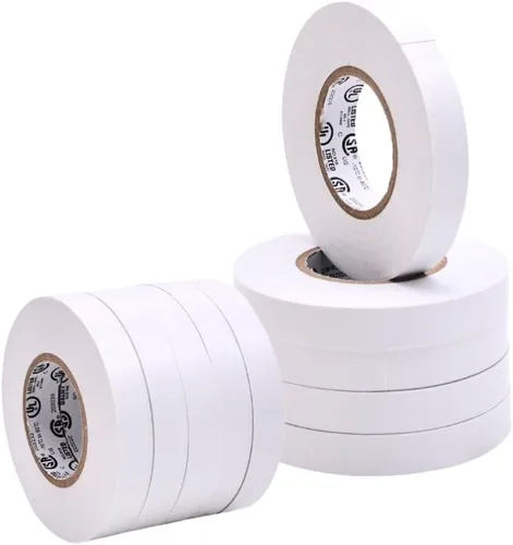 Miniatura 53 de WOD ETC766 - Cinta eléctrica blanca de uso general de grado profesional con núcleo certificado UL/CSA. Cinta eléctrica adhesiva de goma vinílica