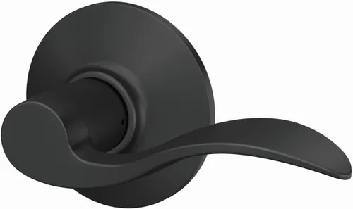 Miniatura 8 de Schlage F10 ACC 622 - Manija de puerta Accent, cerradura de paso para pasillo y armario, negro mate