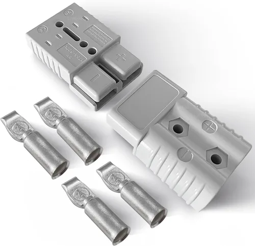 Miniatura 11 de Cubiertas de Conector Rápido de Batería Cubierta de Goma Antipolvo para Desconexión Rápida de Batería de 175 Amperios (2pcs, Negro)