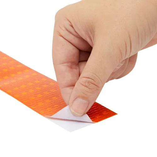 Miniatura 5 de Stockroom Plus Cinta reflectante naranja – 2 pulgadas x 30 pies, naranja neón – Rollo reflector fluorescente para remolques y escaleras – Cinta