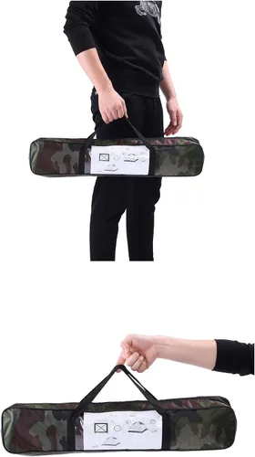 Miniatura 8 de HOBBN - Tienda de campaña de camuflaje para 3 – 4 personas, tela impermeable para mochileros, tiendas de campaña familiares, para senderismo
