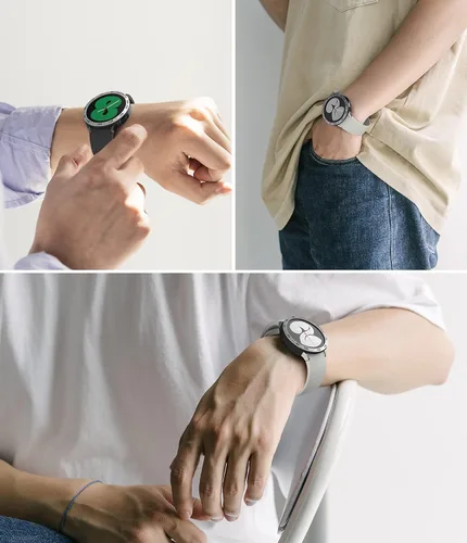 Miniatura 7 de Ringke [Deportes aéreos + estilo bisel] Compatible con Samsung Galaxy Watch 4 de 1.575 pulgadas, funda flexible de poliuretano termoplástico a