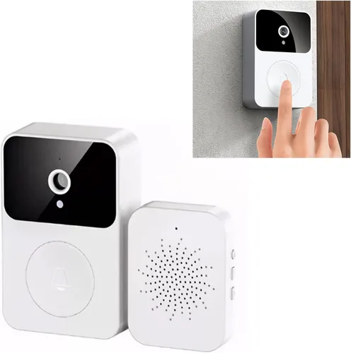 Miniatura 7 de Pissente X9 Smart Wireless Video Doorbell Cámara HD Visión Nocturna Cambio de Voz Almacenamiento 38 Música Batería Recargable con Videollamada