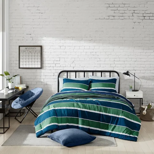 Miniatura 23 de Nautica - Juego de edredón individual/individual XL, ropa de cama suave y cepillada con sensación relajada para uso durante todo el año, juego