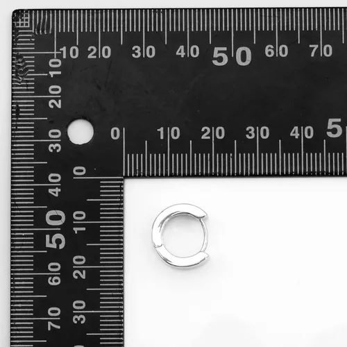 Miniatura 3 de Gold Silver Mother of Pearl Huggie Earrings