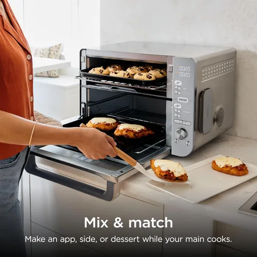 Miniatura 6 de Ninja Horno de encimera Double Stack XL y freidora de aire con sistema Pro Cook