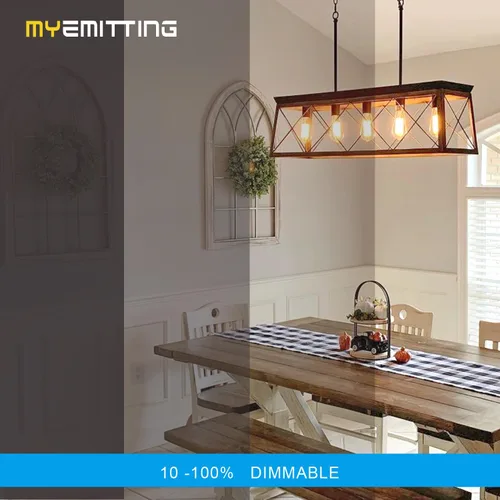 Miniatura 5 de Bombillas LED Edison regulables de 40 W, bombillas vintage con base E26, bombillas Edison de filamento cálido de 2700 K para candelabros, colgantes
