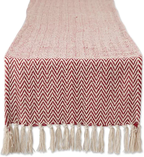 Miniatura 24 de DII Woven Basic - Camino de mesa Chevron de la colección de mesa, 15 x 72 pulgadas, gris