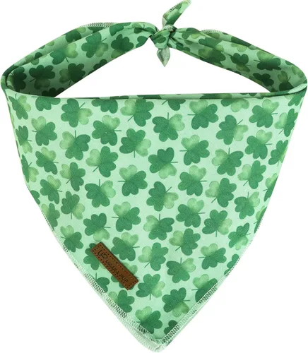 Miniatura 6 de Bandana de verano para perros, bufanda triangular de rejilla de algodón cómoda para perros medianos y grandes, pañuelo lavable para mascotas