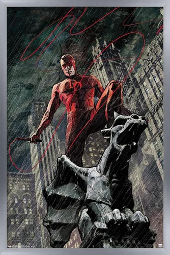 Miniatura 8 de Marvel Comics DaredeVil - Póster de pared de Hell's Kitchen DeVil, 22.4 pulgadas de largo x 14.7 pulgadas de ancho, versión premium sin marco