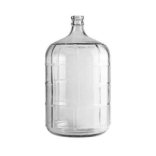 FastRack Carboy de vidrio de 3 galones | Fermentador transparente para vino y cerveza | Carboy de vidrio italiano para cerveza casera, tarro de
