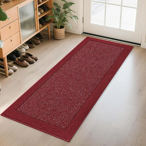 Miniatura 49 de BEQHAUSE Tapete para puerta interior de 20 x 32 pulgadas, tapete antideslizante para entrada, lavable, resistente a la suciedad, tapete