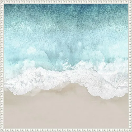 Miniatura 19 de Amanti Art Lienzo enmarcado para pared, 16 x 16 pulgadas, olas del océano II, por Maggie Olsen, lienzo enmarcado para pared, obras de arte de playa
