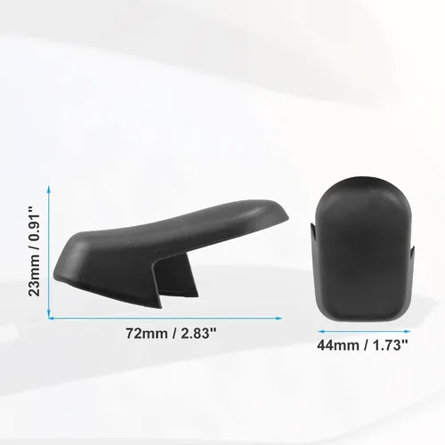 Miniatura 6 de ACROPIX Tapa de tuerca de brazo de limpiaparabrisas trasero para Porsche Cayenne, paquete de 1, color negro