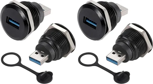 Miniatura 10 de PENGLIN 2 conectores USB 3.0, conector de conversión USB macho a hembra, adaptador de extensión de montaje en panel USB3.0 para transferencia