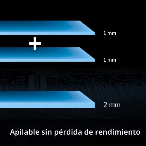 Miniatura 7 de ARCTIC TP-3: Almohadilla térmica de rendimiento premium, 3.937 x 3.937 x 0.059 in (apilable hasta 0.079 in sin pérdida de rendimiento), 1 pieza