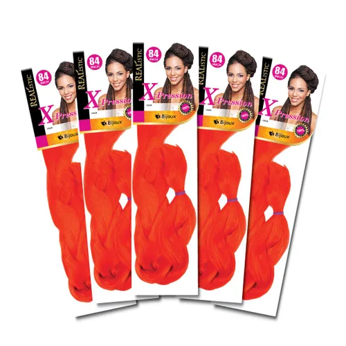 Miniatura 89 de Realistic Trenza original X-Pression 84 pulgadas 100% Kanekalon (paquete de 3, 1) M-61XPRES84