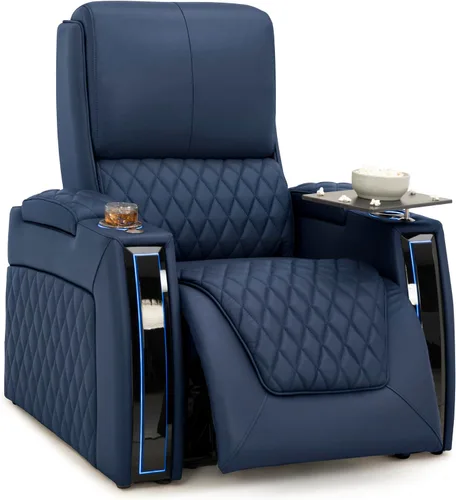 Miniatura 13 de Seatcraft Apex Zero-Gravity CoolZero - Asiento de cine en casa de cuero italiano, reposacabezas eléctrico, lumbar eléctrico, reclinable eléctrico