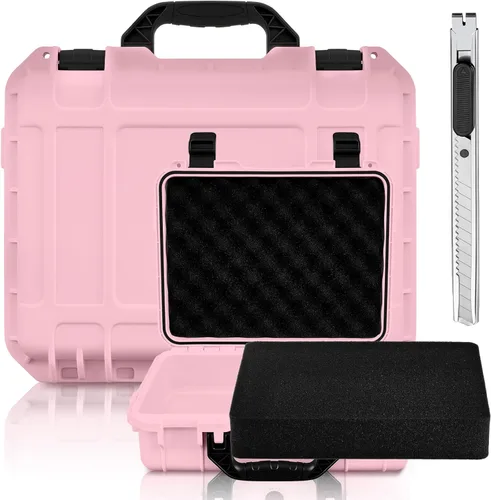 Miniatura 18 de Relaxweex 1 Pieza Estuche Rígido Impermeable de 14.3 x 11.4 x 4.5 Pulgadas con Inserto de Espuma Personalizable DIY Estuche Protector Portátil