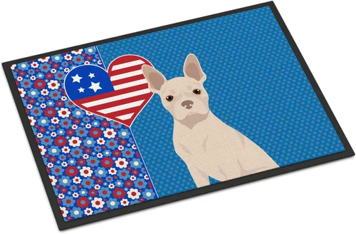 Miniatura 135 de Caroline's Treasures WDK5119JMAT Airedale Terrier USA - Tapete para interiores o exteriores, 24 x 36 pulgadas, tapete para puerta delantera