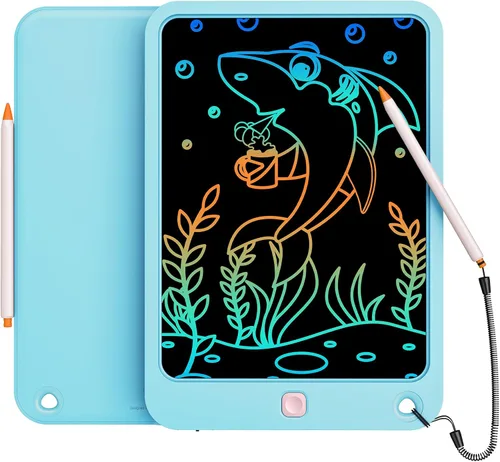 Miniatura 8 de Tableta de escritura LCD de 10 pulgadas, juguetes para niños y niñas de 3, 4, 5, 6, 7, 8, 9, 10 años, tableta de dibujo de garabatos colorida