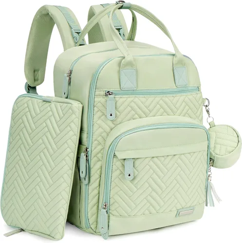 iniuniu Mochila para pañales, kit 4 en 1, bolsas de bebé unisex grandes para niños y niñas, mochila de viaje impermeable con bolsa para pañales