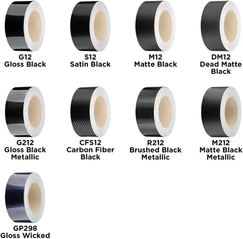 Miniatura 2 de Kit de envoltura de vinilo 3M 2080 de 2 pulgadas x 25 pies, color negro brillante, para eliminación de cromo negro, moldura de ventana, moldura
