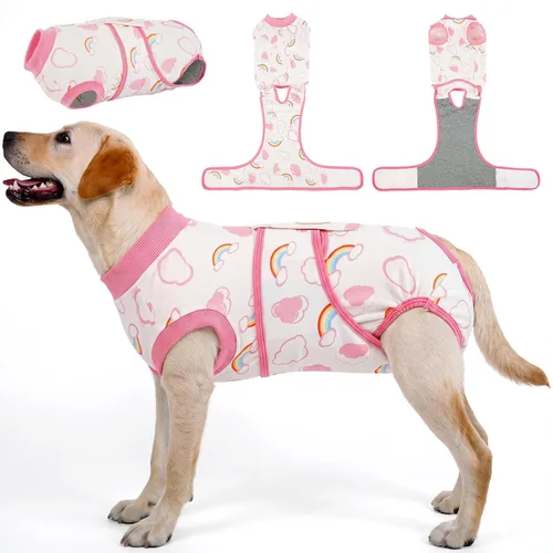 Miniatura 14 de Kuoser - Traje de recuperación para cirugía de perro, traje de recuperación suave y transpirable para perros, para esterilización femenina