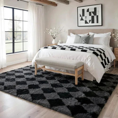 Miniatura 72 de GENIMO Alfombra antideslizante de 2 x 6 pies, lavable para pasillos de cocina, alfombras de cocina modernas abstractas, alfombra ligera de pelo bajo