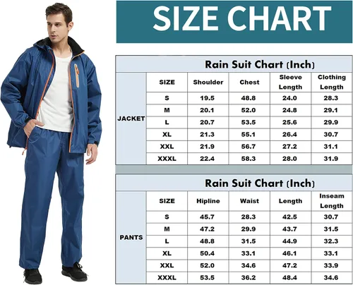 Miniatura 6 de Trajes de lluvia para hombre impermeables