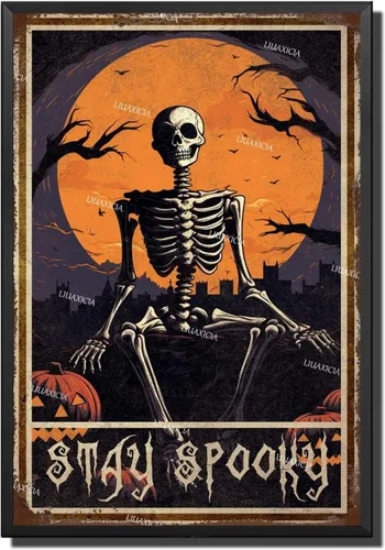 Miniatura 7 de Letrero decorativo de metal Salem Sanctuary for Wayward Cats Cat Halloween para bares, restaurantes, bares, hoteles, zoológicos, cafeterías, 8.00 x