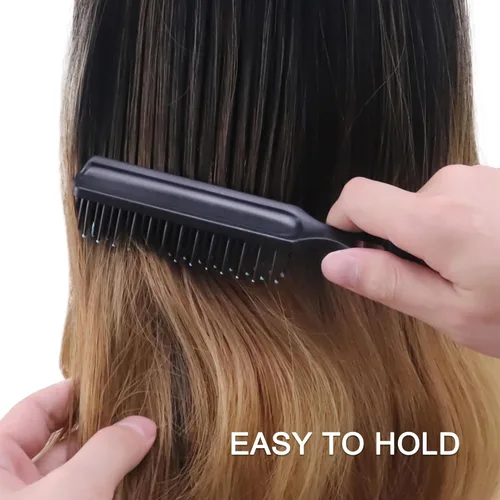 Miniatura 6 de Cepillos de pelo a granel para personas sin hogar, paquete de 12 cepillos de pelo a granel para cabello rizado, ondulado, secado de pelo, Negro
