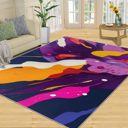 Miniatura 20 de Girl Horse Rugs for Bedroom, Horse Area Rug, Animal Rugs for Living Room, Indoor Non-Slip Rug, Machine Washable Carpet for Front Entrance Floor