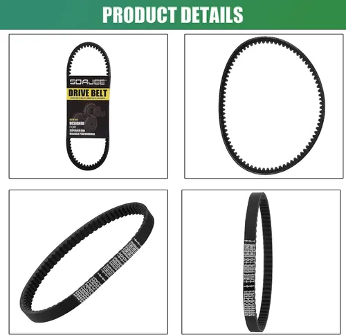 Miniatura 6 de 3 correas de transmisión Gokart compatibles con Yerf Dog 203591 Q430203W Q43103W Q43203W Manco Carter 5.5hp 6.5hp 203591A 203591B 203591C Tecumseh