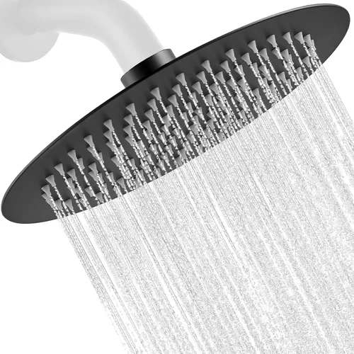 Miniatura 20 de Midanya Cabezal de ducha redondo de acero inoxidable de alta presión de alto flujo de acero inoxidable de 6 pulgadas, diseño ultrafino de alta