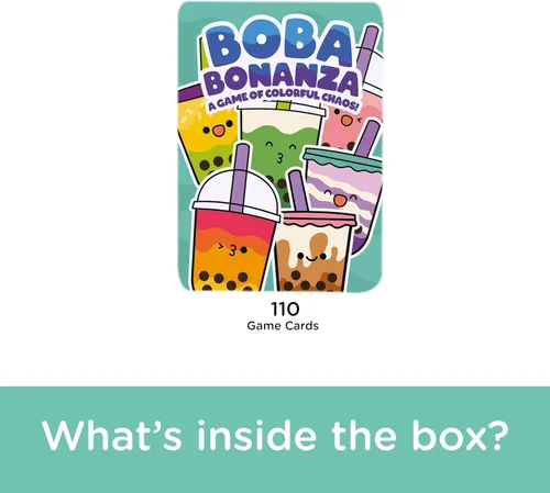 Miniatura 4 de Aquarius Juego de cartas Boba Bonanza, juego de cartas Boba Bonanza, gran diversión familiar, a partir de 6 años, con licencia