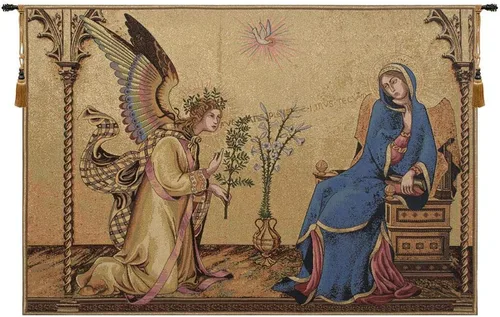 Miniatura 22 de Madonna Di Medjugorie - Tapiz italiano para colgar en pared, 6 pulgadas x 9 pulgadas, algodón/viscosa/poliéster por Raoul Vitale