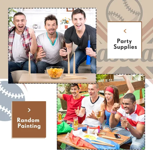 Miniatura 6 de Marsui Paquete de 24 mini bates de béisbol sin terminar de 8 pulgadas, de madera sin pintar, para pintar, llavero, figuras de acción, proyectos