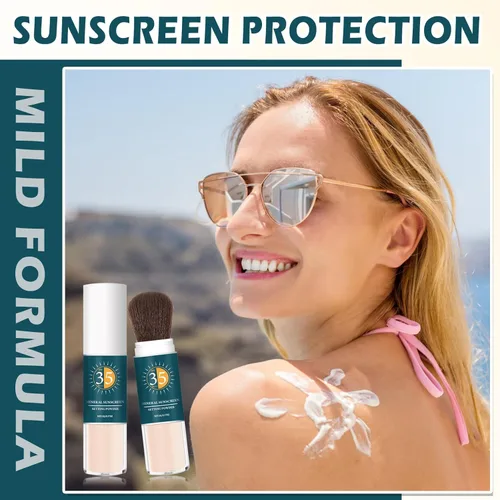 Miniatura 5 de Polvo mineral de protección solar SPF en polvo para control de aceite facial de larga duración en polvo de protección solar para la cara Luz natural