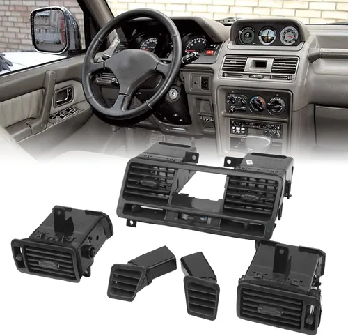 Miniatura 5 de Kit de ventilación de salpicadero 5 piezas de ventilación central, mb775268 compatible con pajero montero 1990 2004, actualización