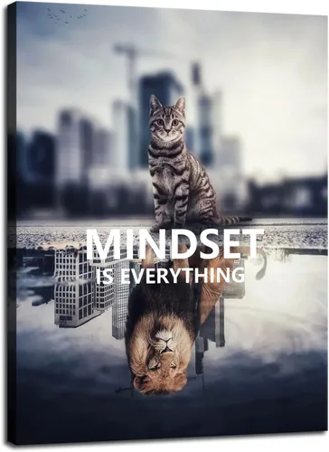 Miniatura 32 de Lienzo inspirador para pared, póster inspirador de águila animal, emprendedor, cita positiva, ilustración, decoración de oficina, marco de regalo
