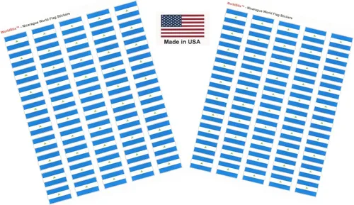 Miniatura 316 de 100 calcomanías de la bandera de Alaska; 1.5" x 1" hechas en Estados Unidos, calcomanías autoadhesivas de la bandera del estado para álbumes