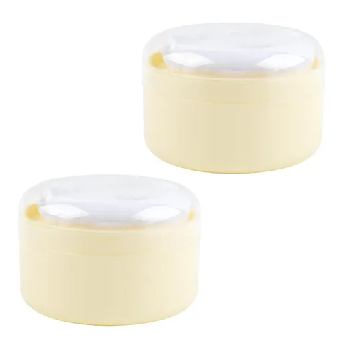 Miniatura 9 de 2 unidades de soplo de polvo de cuerpo grande y recipiente con tamiz para bebé después del baño, caja de polvo de talco para mujeres, playa, viajes