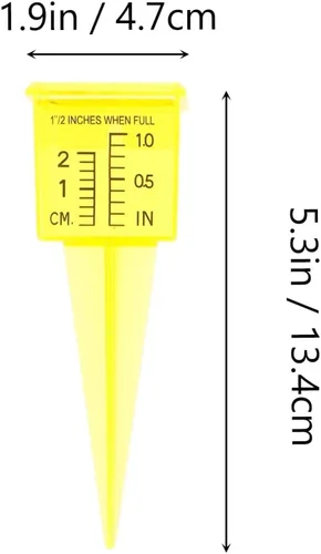 Miniatura 4 de Housoutil 2 rociadores de lluvia para exteriores, medidor de agua de césped de 1.5 pulgadas, herramienta de medición para monitoreo preciso
